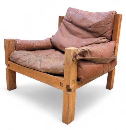 Pierre CHAPO (1927-1987)
Modell "S15". 
Sessel, Ge