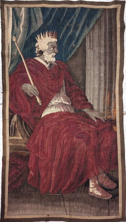 AUBUSSON, 17. Jahrhundert
„König David“ (?)
Fragme