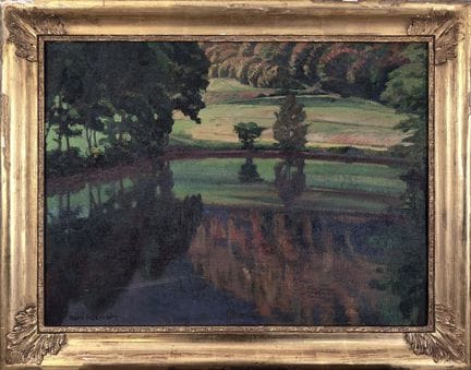 René ALLENBACH (1889-1958) 
"Seenlandschaft" 
Öl a