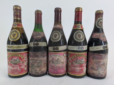 LOT surprise de vins allemands comprenant 5 boutei