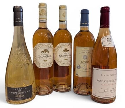 LOT surprise de rosé français comprenant 5 bouteil