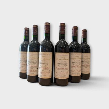 6 bouteilles Château Bergère Brimaud, Premières Cô
