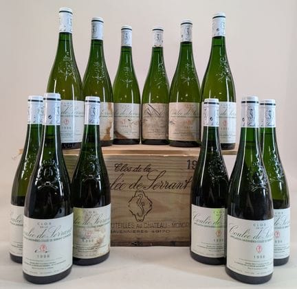 12 bouteilles Nicolas Joly, Savennières-Coulée de 