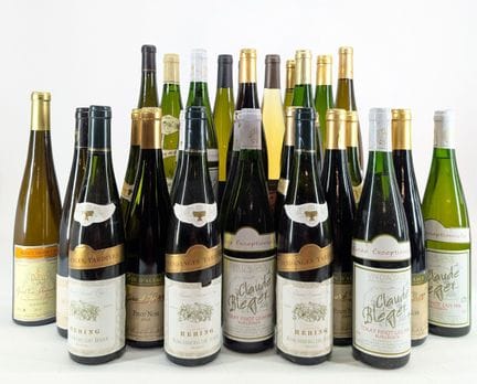 LOT surprise de vins d'Alsace comprenant environ 3