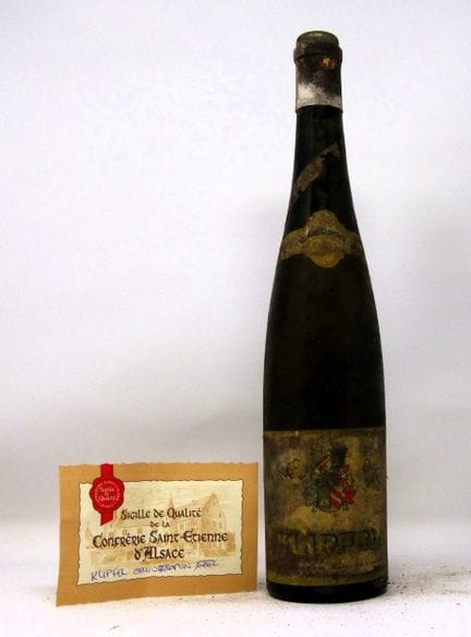 1 bouteille Klipffel, Gewurztraminer, 1952, étique