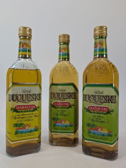 3 bouteilles Punch Duquesne, Rhum :
- 1 bouteille 
