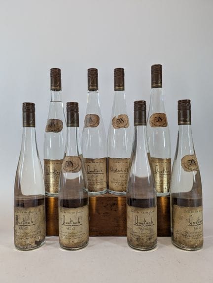 8 bouteilles Nusbaumer, Eau-de-vie de fruits, Quet