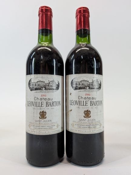 2 bouteilles Château Léoville Barton, Saint-Julien