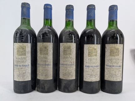 5 bouteilles Château Lestrée, Premières Côtes de B
