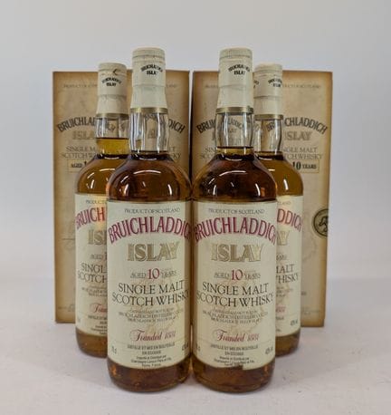 4 bouteilles Bruichladdich Islay, Scotch Whisky, S