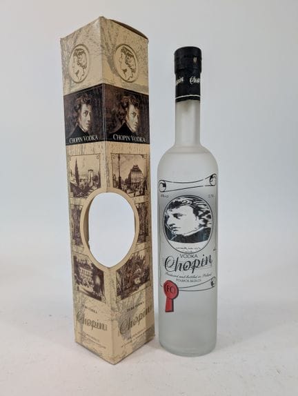 1 bouteille Vodka Chopin, Polmos Siedlce, Pologne,