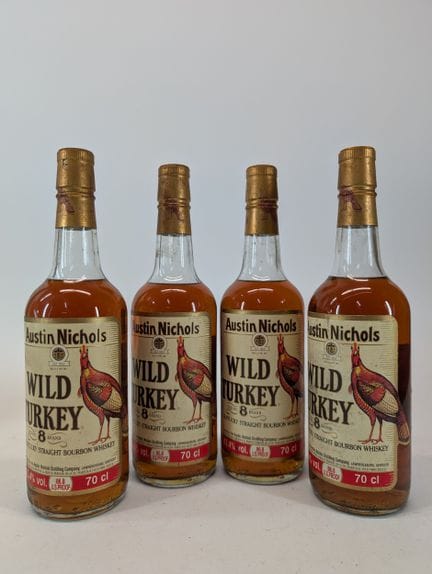 4 bouteilles Austin Nichols, Wild Turkey, Bourbon 