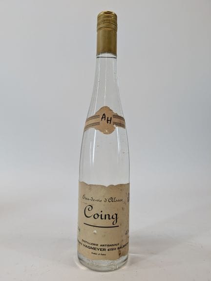 1 bouteille Hagmeyer, eau-de-vie d'Alsace, Coing, 
