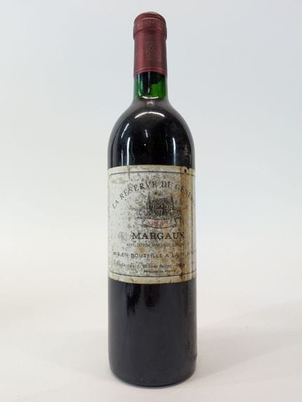 1 bouteille La Réserve du Général, Margaux, 1983, 