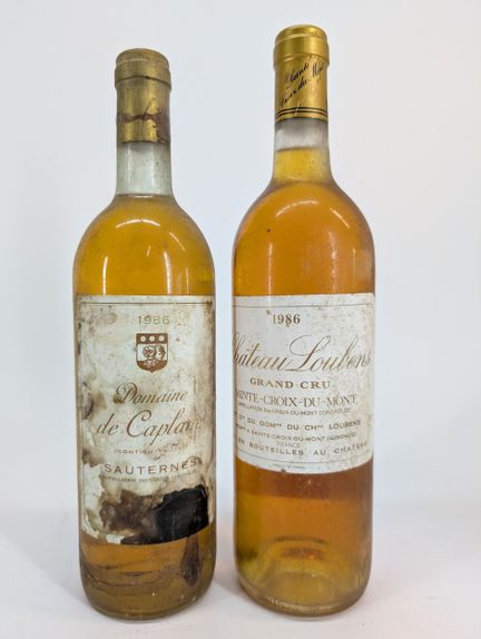 2 bouteilles :
- 1 bouteille Château Loubens, Sain