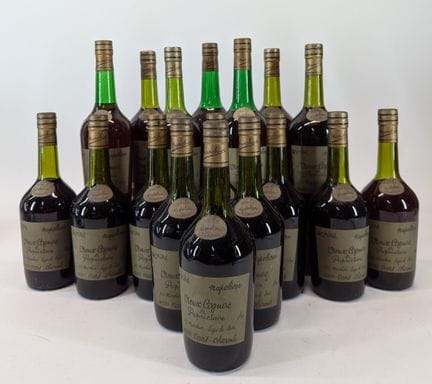 17 bouteilles R. Marchive, Vieux Cognac de Proprié