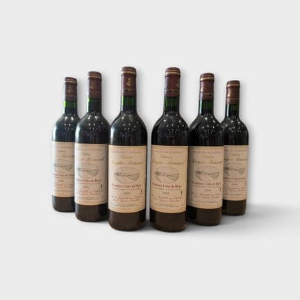 6 bouteilles Château Bergère Brimaud, Premières Cô