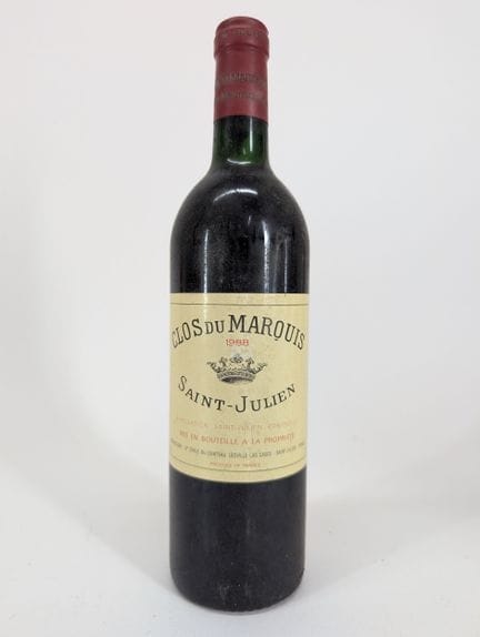 1 bouteille Clos du Maquis, Saint-Julien, 1988, ni