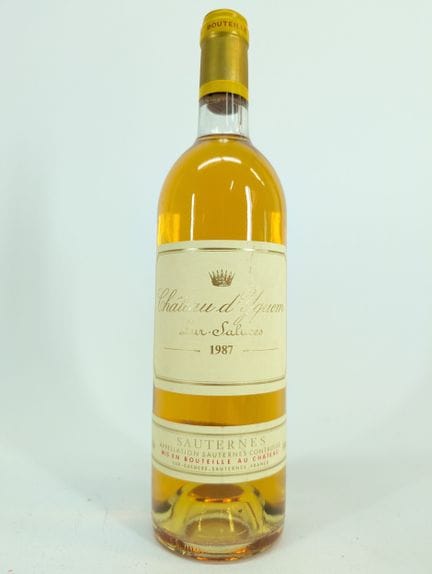 1 bottle of Château d'Yquem, Lur-Saluces, Sauterne
