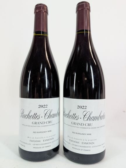 2 bottles of Frédéric Esmonin, Ruchottes-Chamberti