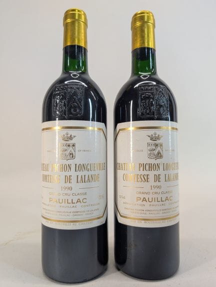 2 bottles Château Pichon Longueville Comtesse de L