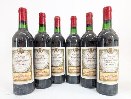 6 bottles of Château Rauzan-Gassies, Margaux, Deux