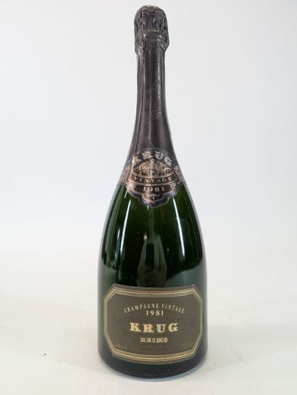 1 Flasche Krug, Champagner, Vintage, 1981
