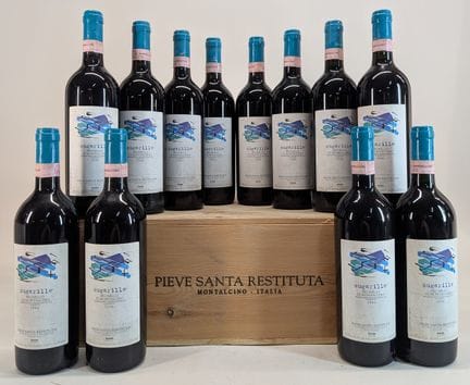 12 bottles of Pieve Santa Restituta, Gaja, Brunell