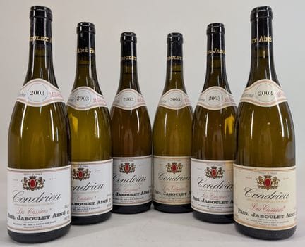 6 bottles of Paul Jaboulet Aîné, Condrieu, "Les Ca