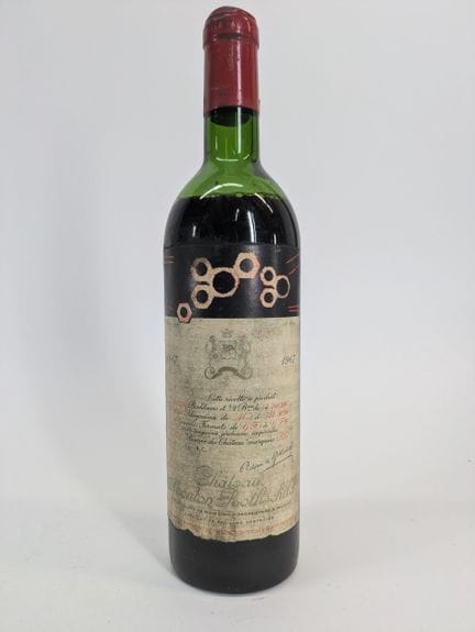 1 bottle of Mouton Rothschild, Pauillac, 1967, ver