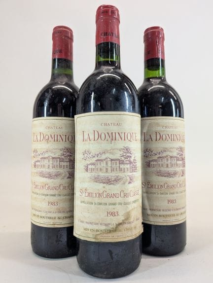 3 bottles of Château La Dominique, Saint-Émilion, 