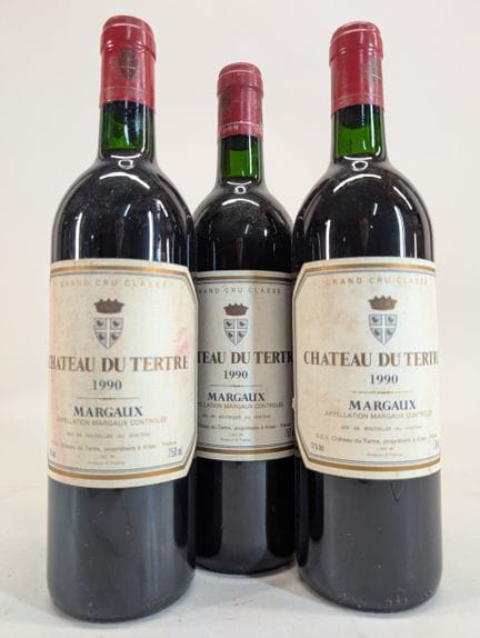 3 bottles Château du Tertre, Margaux, Grand Cru Cl