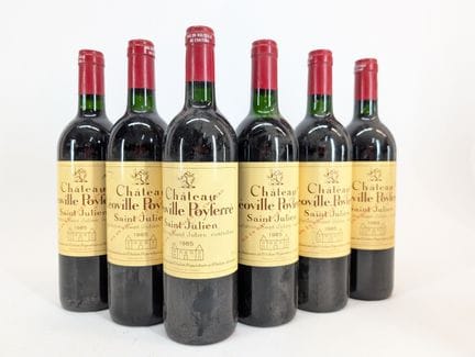 6 bottles of Château Léoville Poyferré, Saint-Juli