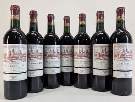 7 bottles of Domaine Prats, Cos d'Estournel, Saint