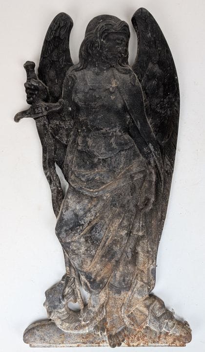 KAMINPLATTE, 19. Jahrhundert
Gusseisen, Darstellun