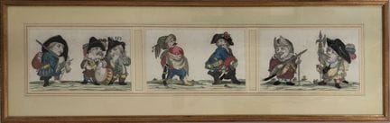 Nach Jacques CALLOT (1592–1635) 
„Grotesken“ 
Drei