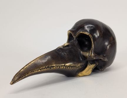 KURIOSITÄT
Bronzeskulptur mit nuancierter brauner 
