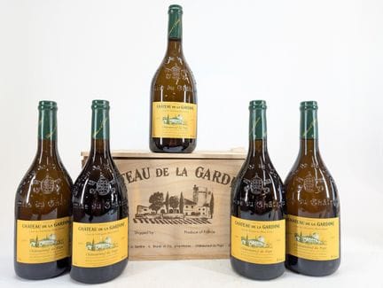 5 bouteilles Château de La Gardine, Châteauneuf-du