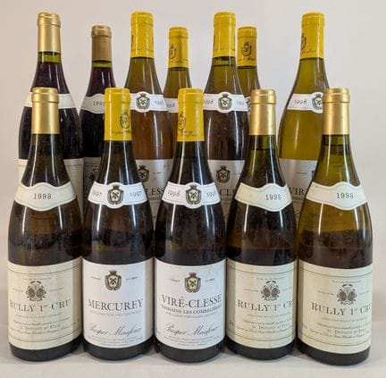 12 bouteilles :
- 2 bouteilles Dougny et Fils, Giv