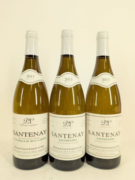 3 bouteilles :
- 2 bouteilles Louis Lequin et Fils