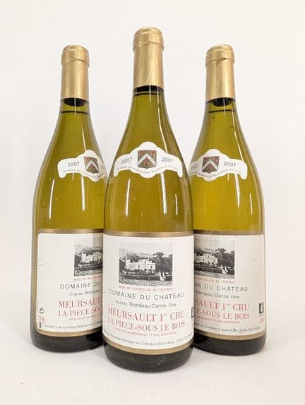 3 bouteilles Domaine du Château, Meursault, La Piè