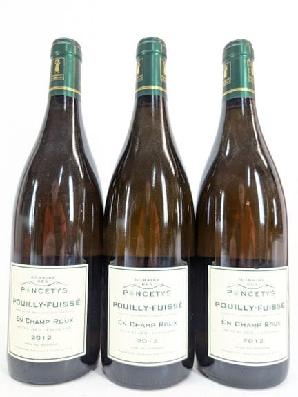 3 bouteilles Domaine des Poncetys, Pouilly-Fuissé,