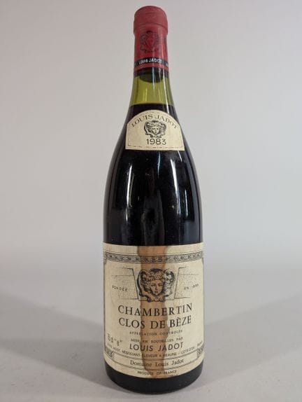 1 bouteille Louis Jadot, Chambertin, Clos de Bèze,