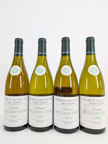 4 bouteilles Domaine William Fevre, Chablis, Les C