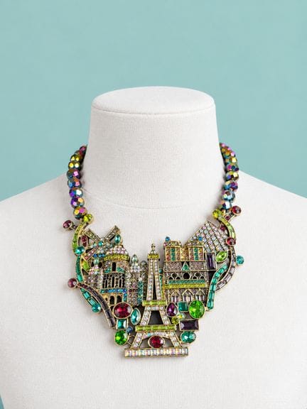 HEIDI DAUS Collana "Les Monuments de Paris" in met