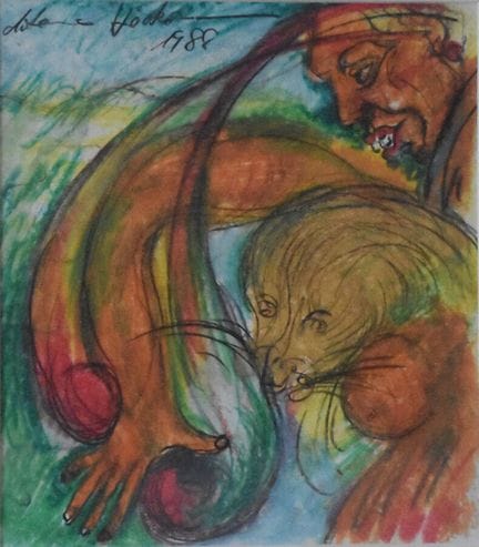 Antonius HÖCKELMANN (1937-2000)
Mujer y animal
pas