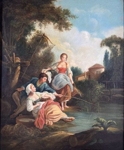 Escuela francesa al estilo del siglo XVIII
"escena