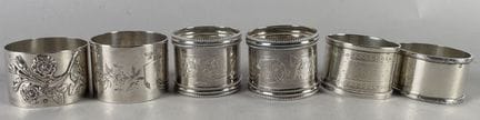 6 servilleteros redondos de plata «Minerva»
140 g 
