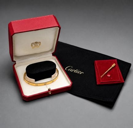 Pulsera LOVE de CARTIER, oro de 18 quilates, 6 dia