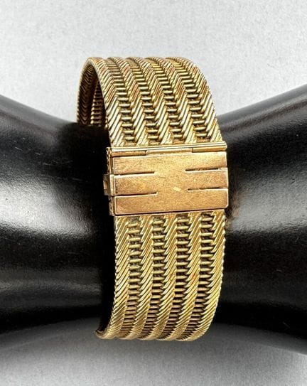Pulsera de eslabones articulados de oro amarillo d